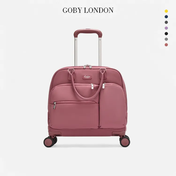 英国GOBYLONDON果比16寸行李箱女款新款多功能防水登机旅行拉杆箱