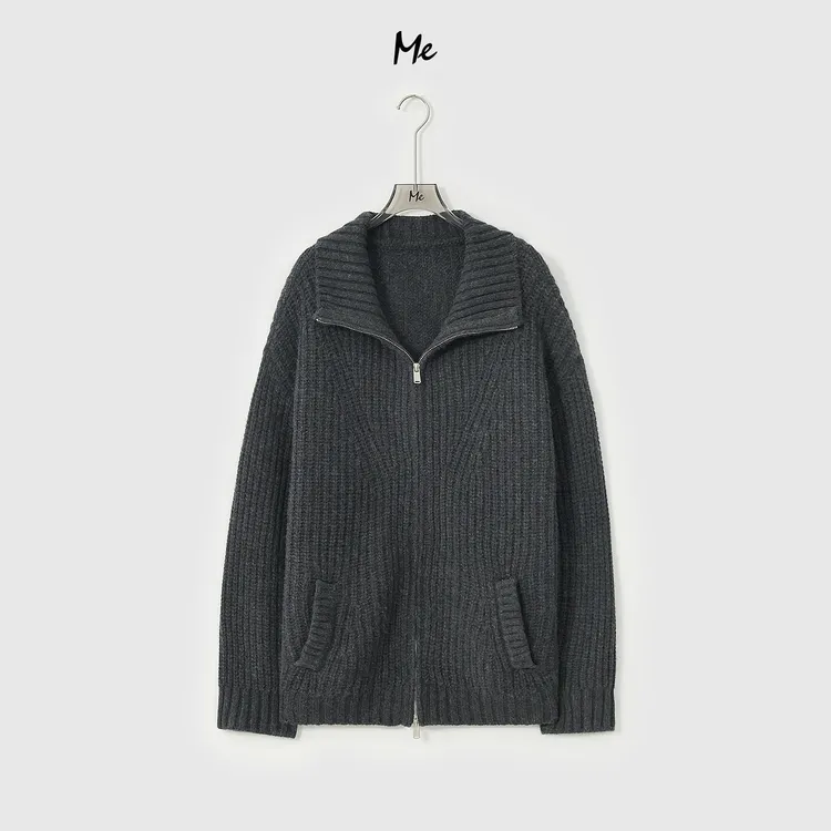 ME【布鲁尼】美利奴绵羊毛老钱风琴条显瘦百搭时尚针织毛衣MESA3307