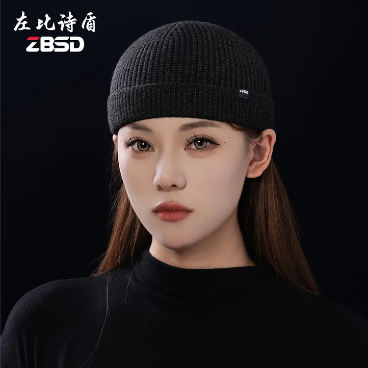 左比诗盾新款轻奢时尚百搭复古男女同款地主帽瓜皮帽礼帽针织帽子