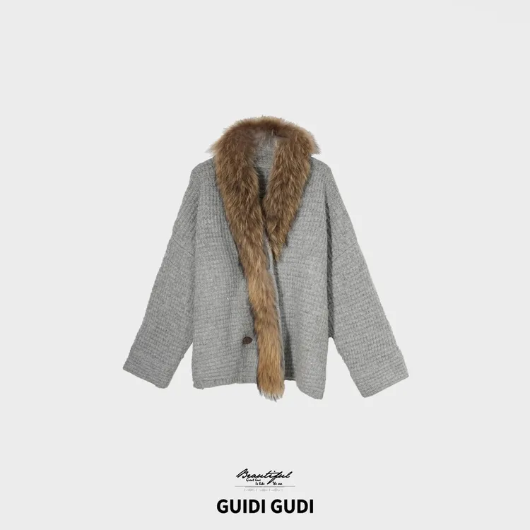 GUIDI GUDI【苍穹之光】优雅气质时尚亮片外套/黄加蓝