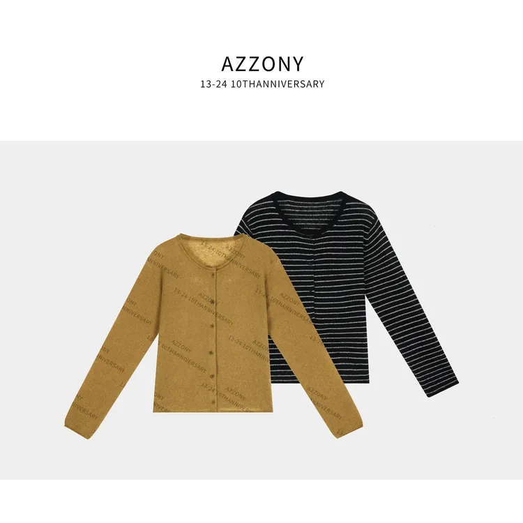 YYL 大头贴绵羊毛开衫   2025秋款上新autumn YY8257