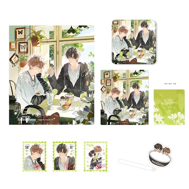 《我喜欢你的信息素》一期背背温存午后甜品周边 徽章色纸