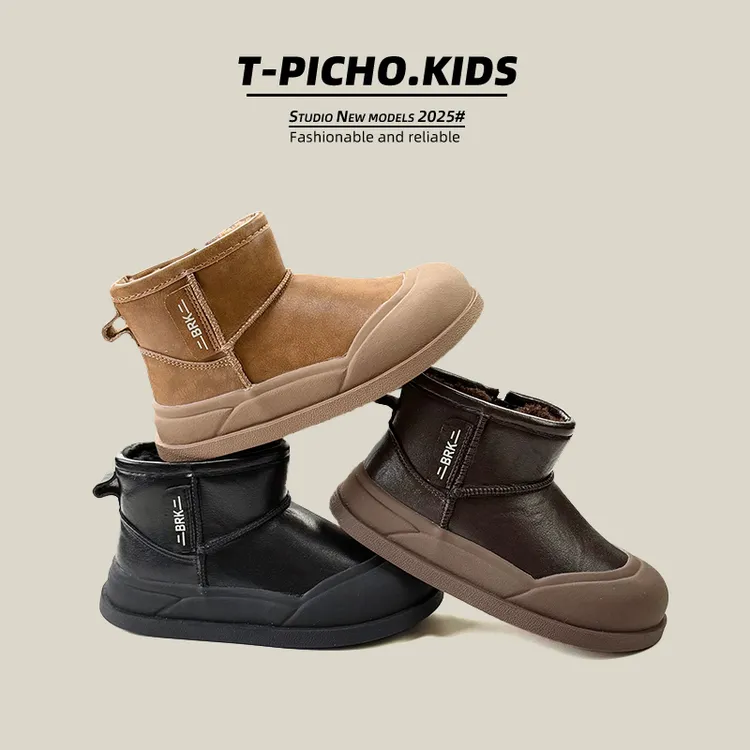 【小耳朵】儿童保暖雪地靴2025新款冬季男童防滑女童百搭棉靴-25668