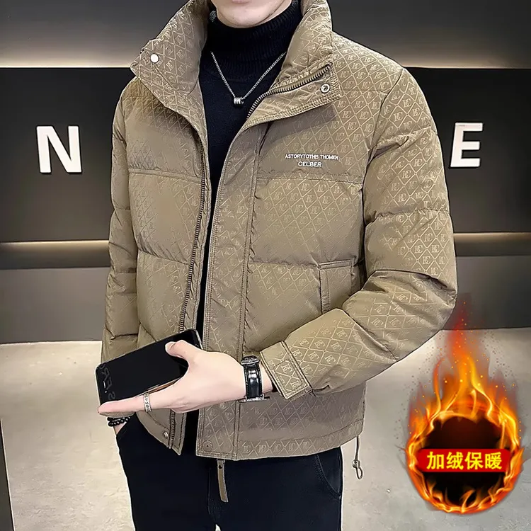 【万达撤柜】男士羽绒服2025年冬季新款时尚立领休闲白鸭绒保暖外套