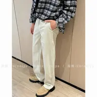 C / Cornelya 城市假日 ‘灯芯绒通勤垂感半松紧直筒宽松休闲长裤