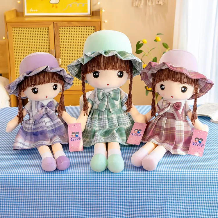可爱毛绒菲儿洋玩具JK裙娃娃公仔女孩生日礼物安抚抱枕宝宝玩偶