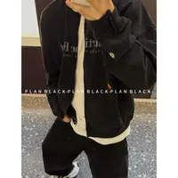 RICH陈发财【复古水洗/拉链卫衣】好看藏不住！做旧洗水潮搭卫衣8122