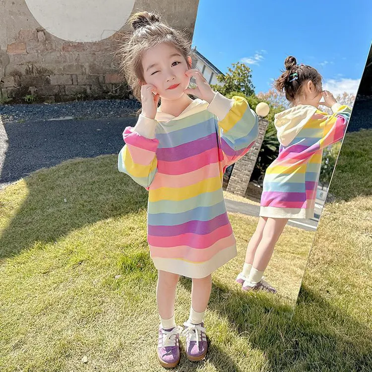 女童连衣裙2025春季新款韩版女宝宝连衣裙儿童连衣裙长袖甜美