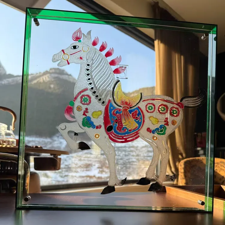 【陕西皮影】皮影装饰画传统文化新中式挂画创意软装摆件