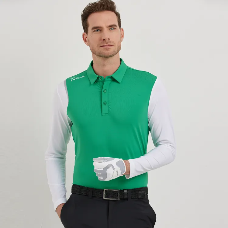 夏季高尔夫男冰丝防晒衣长袖T恤golf服装男冰袖上衣速干排汗舒适