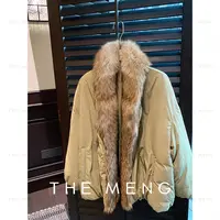 THE MENG【加州】90三星白鹅绒加拿大郊狼通勤羽绒服#M253N1246