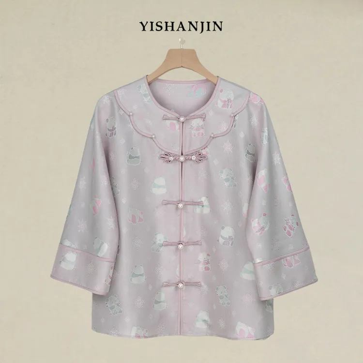 谢晕晕国风桑蚕丝上衣 YSS5042