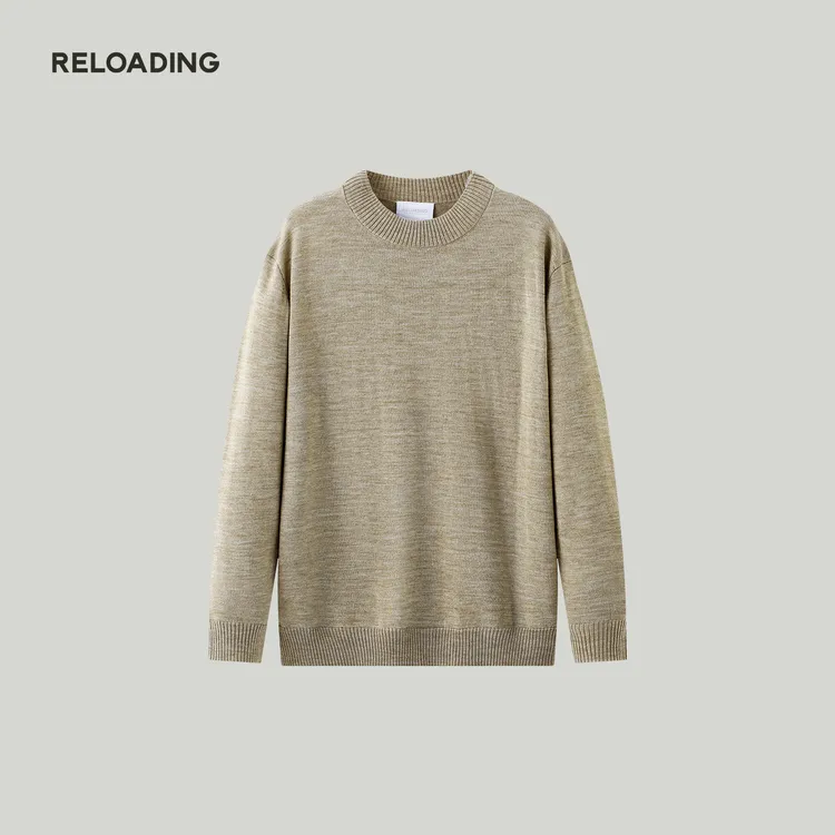 【冬款热销】重新加载 可机洗光泽有弹性舒适透气保暖羊毛衫
