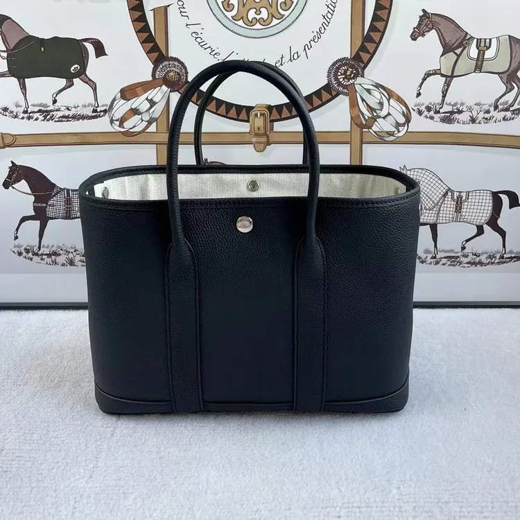 网红出街新款电脑包公文包高级感真皮花园包牛皮手提托特女包包