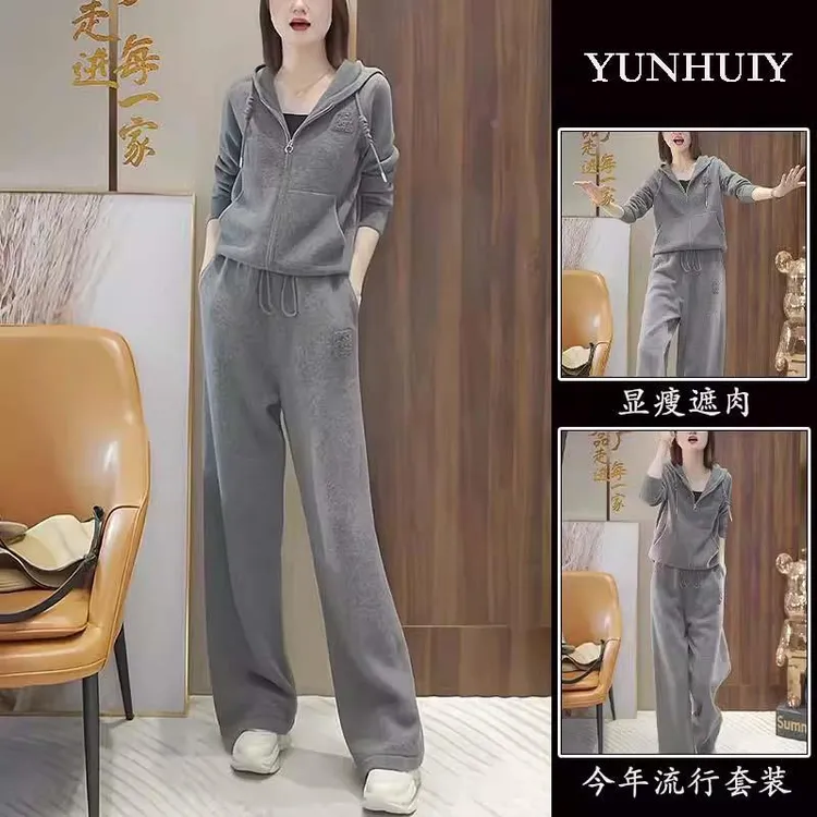 秋季穿搭2025春秋季新款女士休闲运动服套装感时尚洋气减龄穿搭一