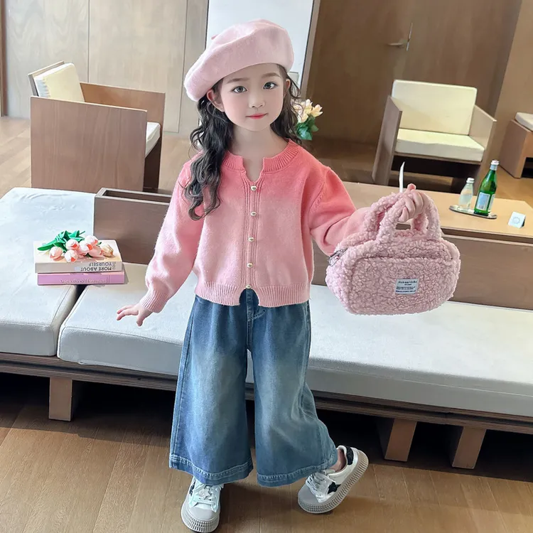 MK&DK女童秋装渐变早秋套装儿童洋气时髦春秋款2025新款秋季套装