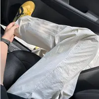 网孔透气速干裤男女同款夏季拼接薄款凉感冰丝裤直筒宽松休闲长裤