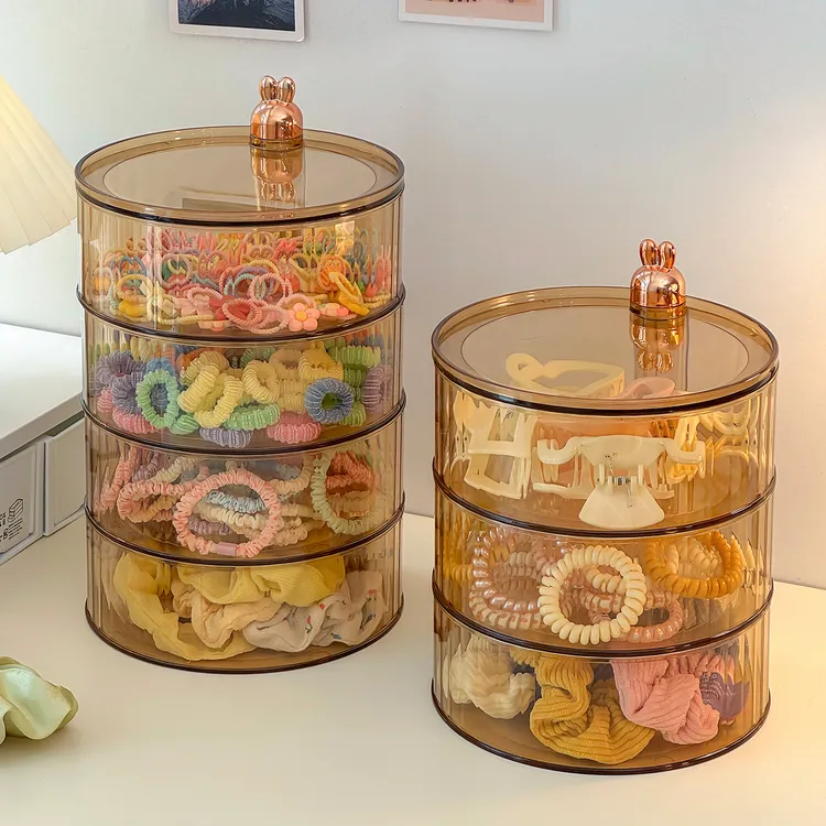 【唯兮】发箍收纳神器旋转儿童发饰盒多层大容量发圈发夹皮筋首饰盒