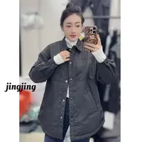 秋季新款休闲百搭立领夹棉衬衫棉服(7133)