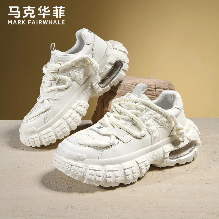 马克华菲老爹鞋男2025秋季新款增高厚底潮牌运动鞋透气时尚休闲鞋