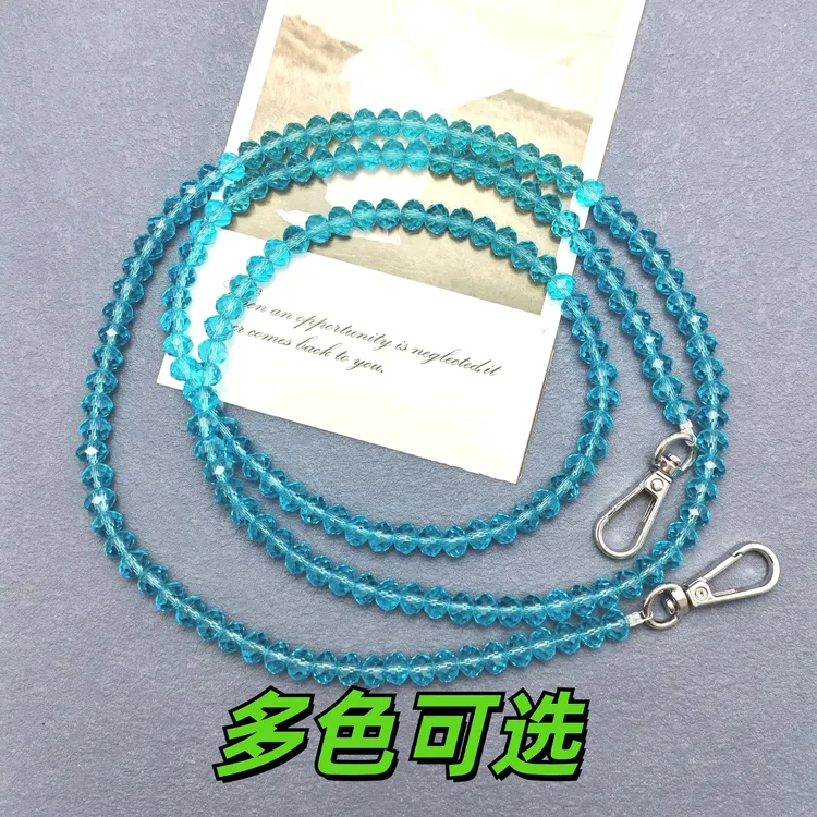 水晶链条包包配件加长女士斜挎肩带手挽仙女链子斜挎包包带包链子