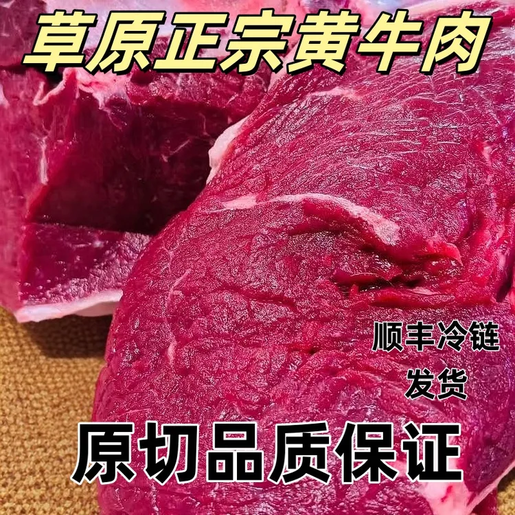 新鲜黄牛肉正宗黄牛肉现肉质美味低脂黄牛肉