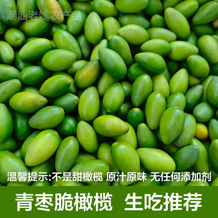 潮汕金灶 青枣脆橄榄 现摘现发 生吃煲汤孕妇水果 二斤装