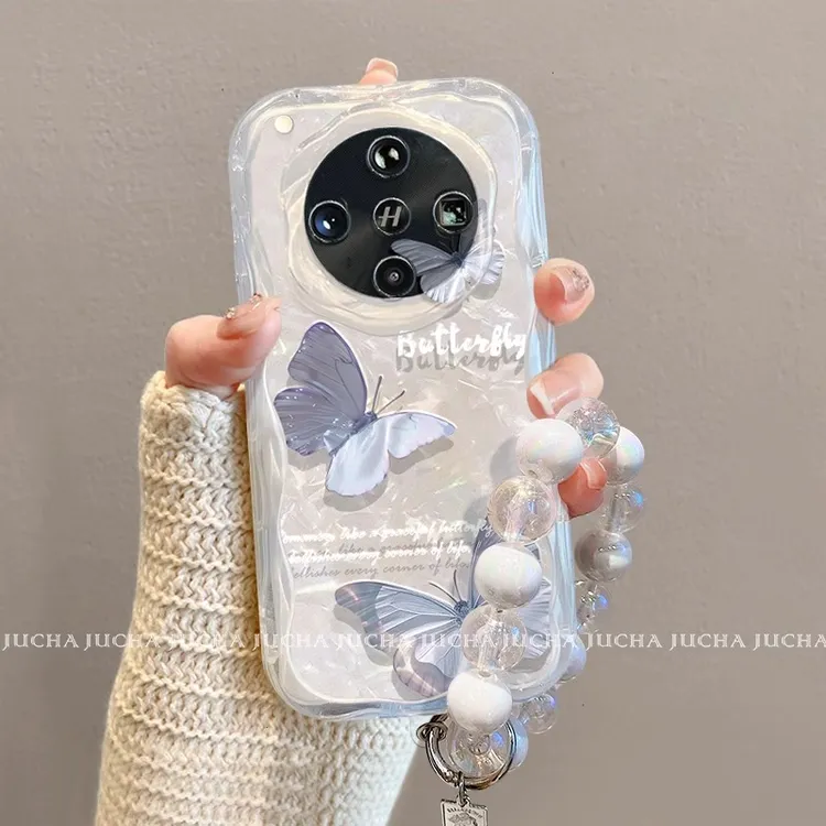 小清新立体蝴蝶适用oppofindx8ultra手机壳新款女fnidx8s+高级感