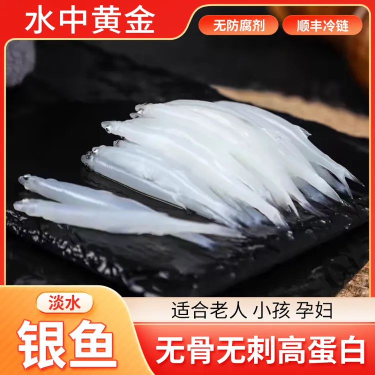 苏州淡水新鲜银鱼淡水鱼无骨无刺生态银鱼宝宝辅食 100g/包