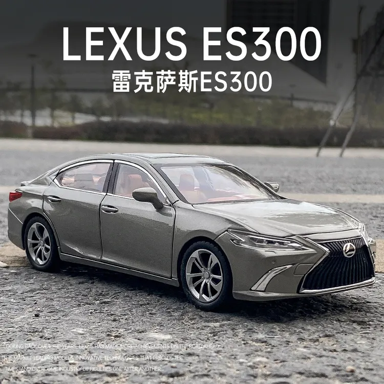1:24仿真合金雷克萨斯ES300汽车模型声光回力摆件收藏男孩仿真车