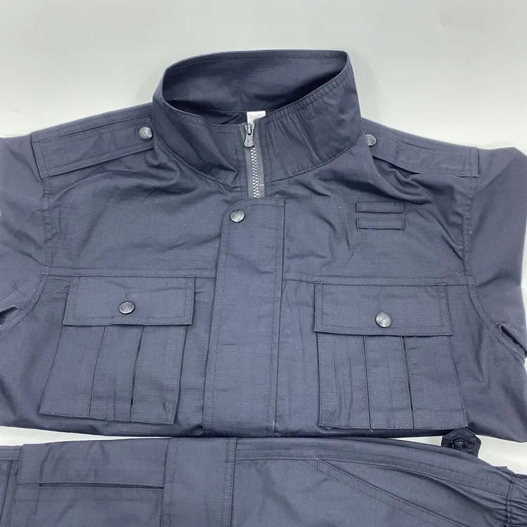 正品网格服男春秋冬执勤训练夹克藏青耐磨防撕裂工作服