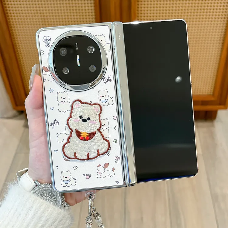 适用华为matex6手机壳双中轴满屏西高地Matex5折叠女matex3保护套