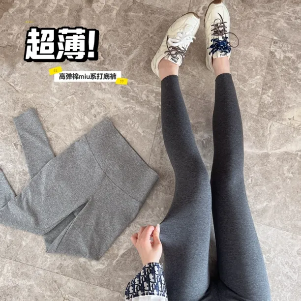超薄高弹棉芭比裤可外穿打底裤缪系轻薄紧身裤显瘦微压裤子