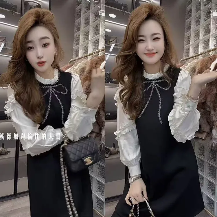 2025春季网红款时尚显瘦气质休闲洋气减龄韩版水洗牛仔套装两件套