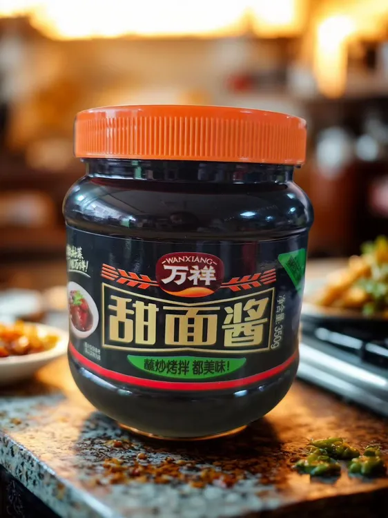 万祥正宗甜面酱350g家用商用手抓饼老牌子烤鸭发酵传统甜面酱特价