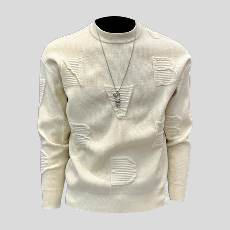 ohmmayby毛衣秋冬宽松慵懒风高级感新款时尚休闲圆领痞帅秋冬潮牌