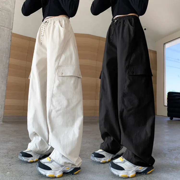 女童裤子秋装中大童春秋季休闲裤2025新款儿童宽松运动长裤女孩