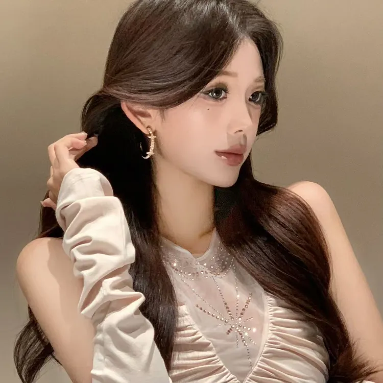 FULL GIRLISH耳环02570轻奢圈圈百搭耳钉耳饰