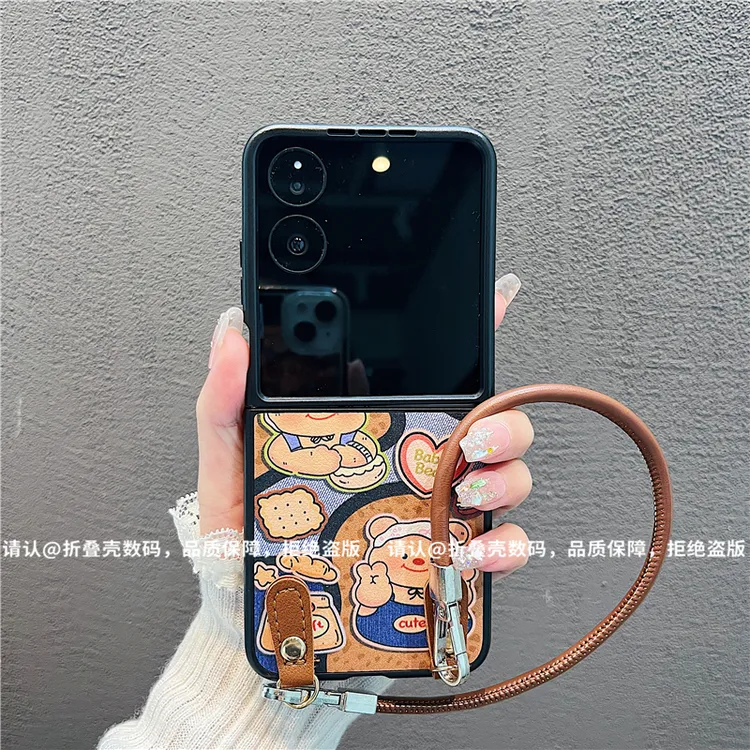 （小米mixflip系列)金属折叠皮纹适用小米mixflip手机壳防摔爆款潮