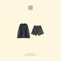 OYBN欧阳贝妮【松弛在线】微胖大码软糯针织衫短裤两件套9022