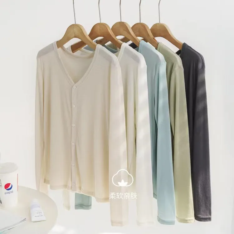  新款韵殿品质莱赛尔天丝开衫空调杉春夏城市户外薄款防晒女上衣