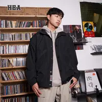 HEA国潮经典醒狮简约百搭长袖秋冬休闲男女同款潮流工装夹克外套