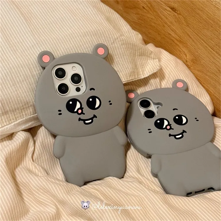 搞怪小老鼠适用iPhone16promax手机壳苹果15软硅胶套14防摔13可爱