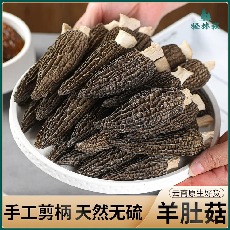 云南精选羊肚菌干货头茬肉厚炖煮煲汤养生滋补食用菌产地直发新货