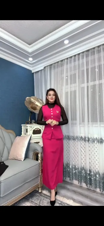 气质时尚无袖马甲两件套显瘦收腰设计女神范