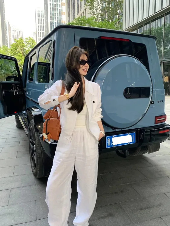 2025夏季新款气质时尚休闲老钱风设计感薄款防晒棉外套休闲裤套装