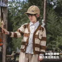 MOMOCO/玛米玛卡男童条纹开衫中小童韩版休闲75310112002