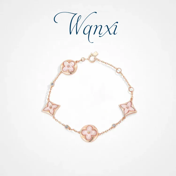 WANXI 镀K金 经典菱形手链精工版