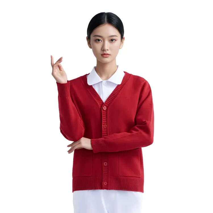 保暖加厚护士毛衣开衫外套加绒抗起球针织外搭女装衫秋冬医生