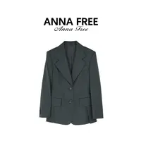 ANNA FREE 极简风常规西装通勤宽松西服短款气质韩版排扣ZCE25897